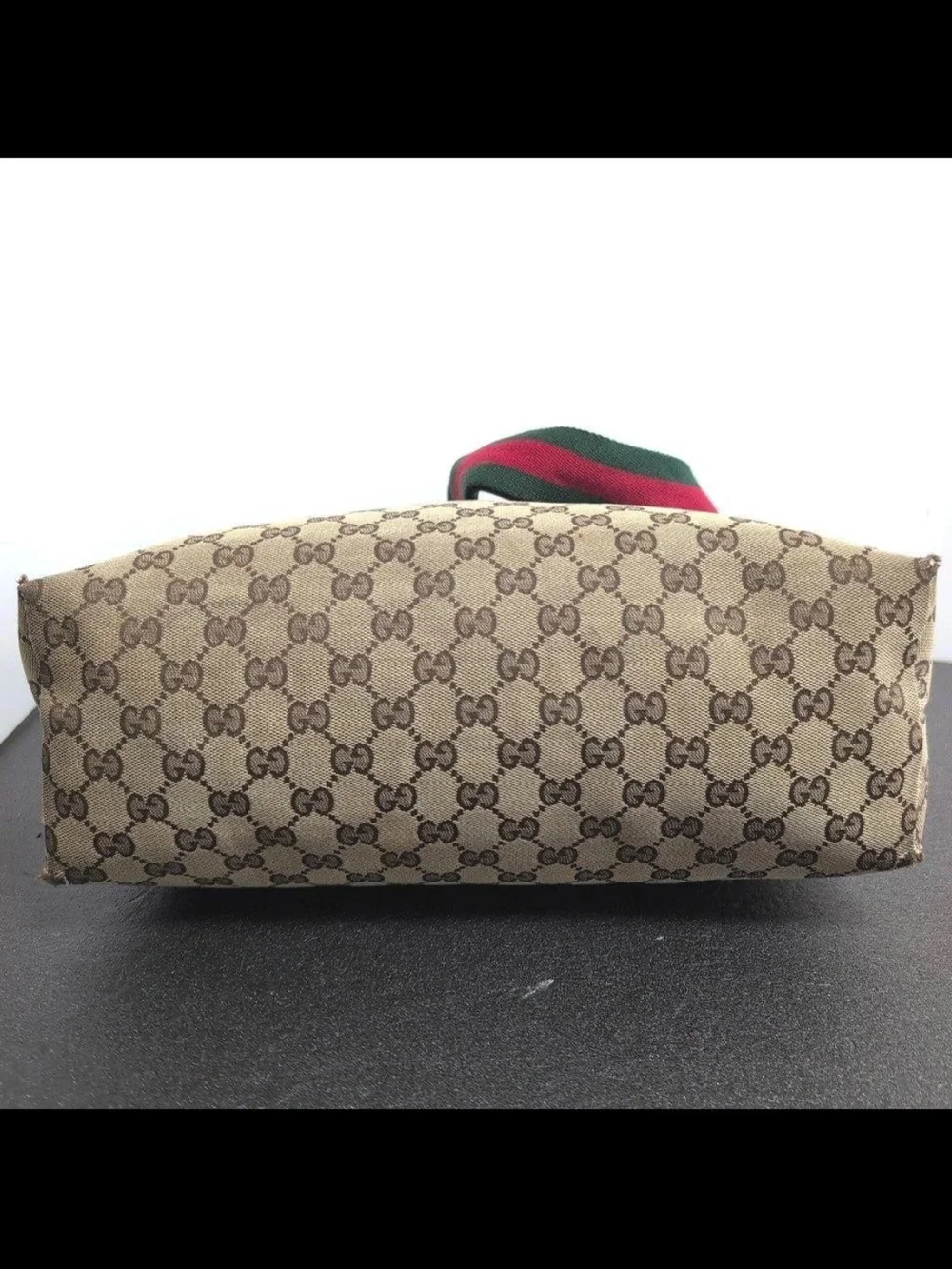 Gucci Beige & Brown Monogram Messenger Bag